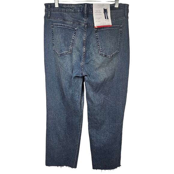 Social Standard by Sanctuary High Rise Crop Straight Jeans NWT Size 14 - Picture 1 of 15